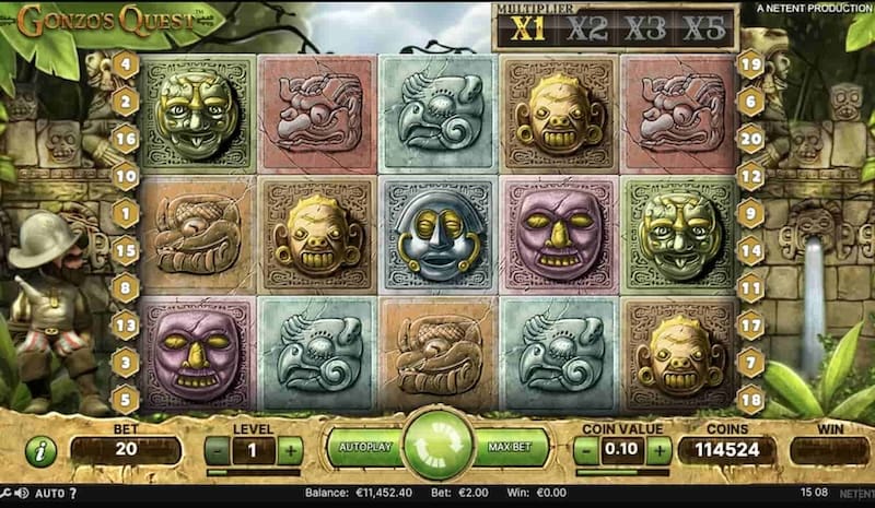 gonzos quest jeux
