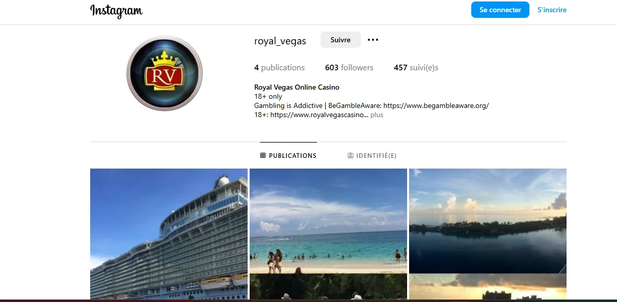 royal vegas casino instagram