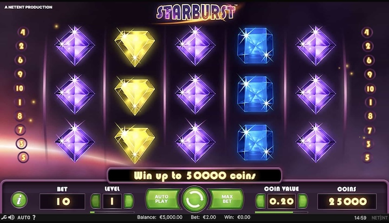 starburst jeux