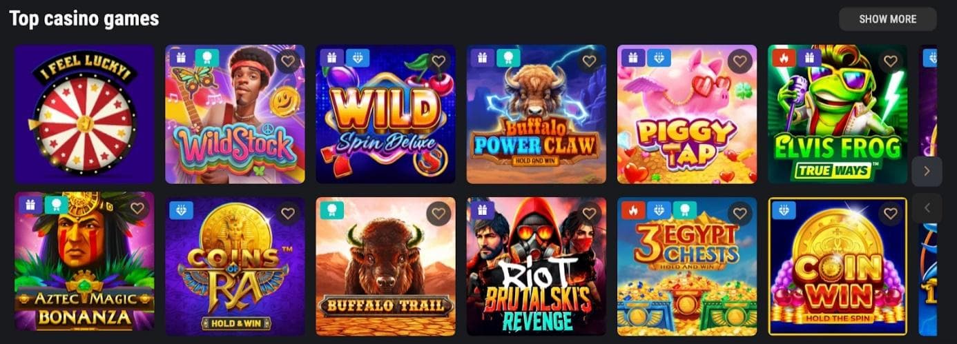 king billy casino games