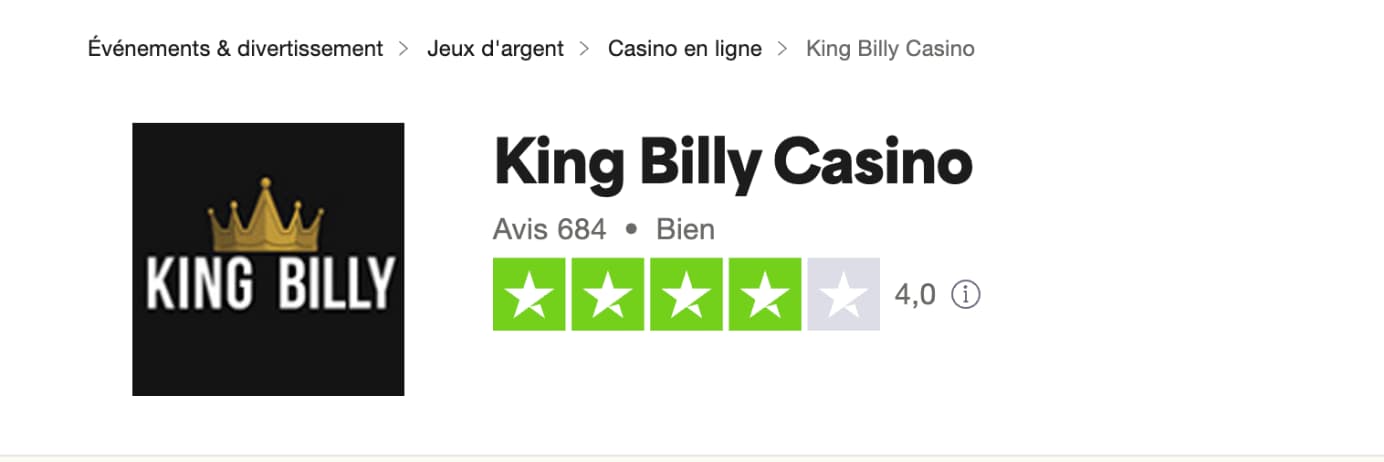 king billy casino review