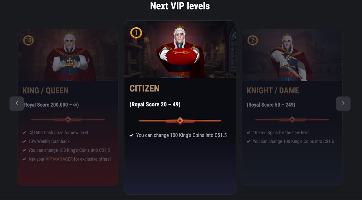 king billy casino vip