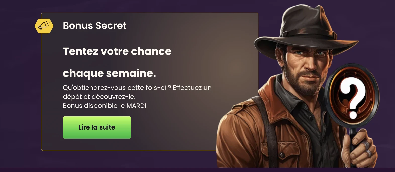 bizzo casino prime secrète
