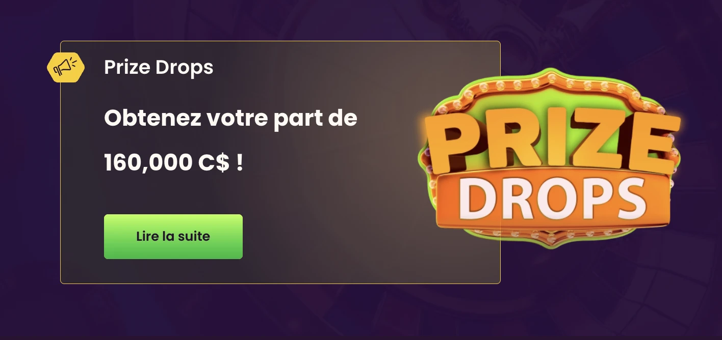 bizzo casino prize drop