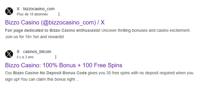 bizzo casino x