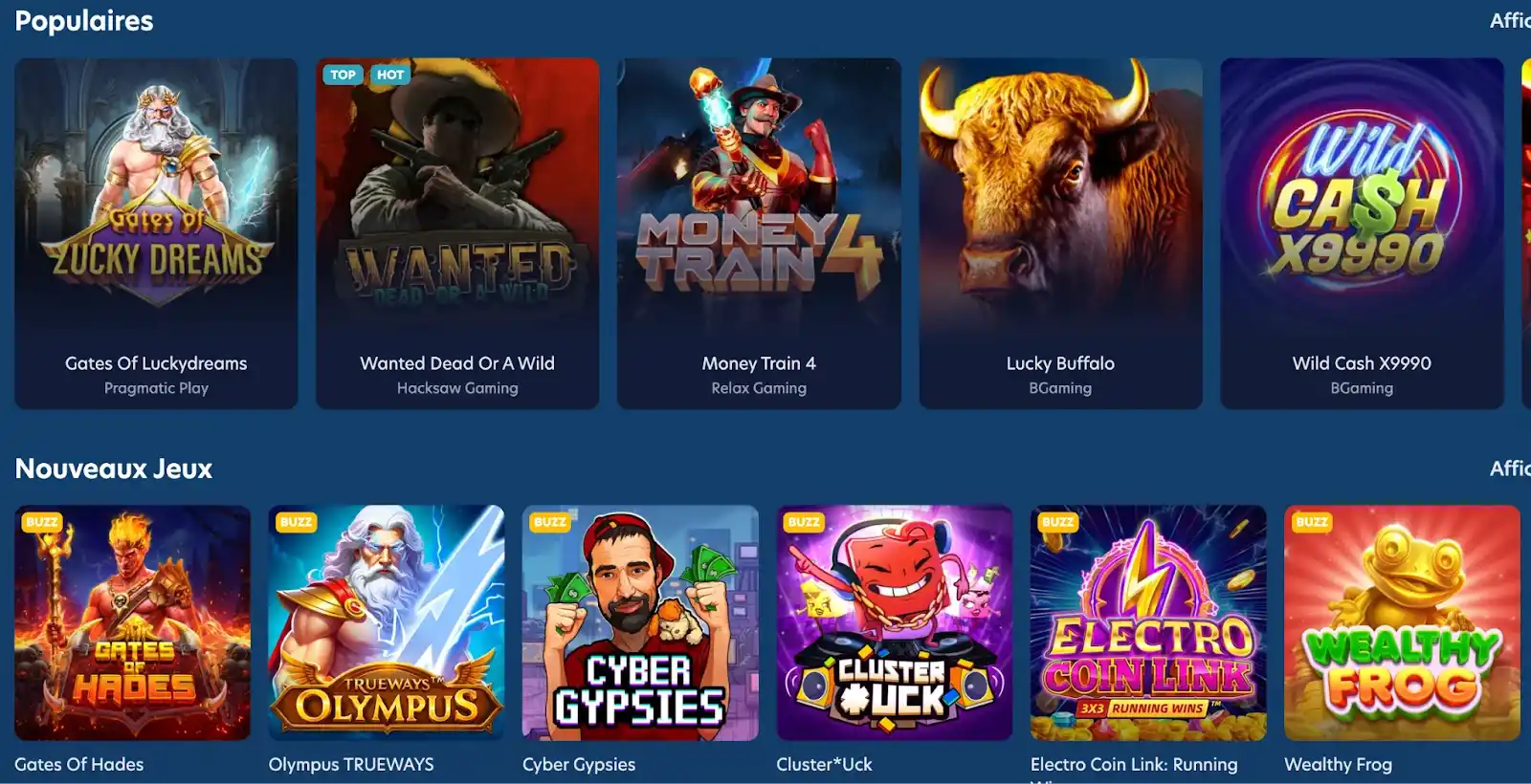 lucky dreams casino jeux