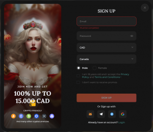 Spades Queen Casino: ouverture d’un compte