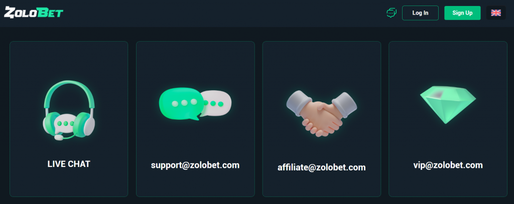 Le service clientèle de Zolobet Casino
