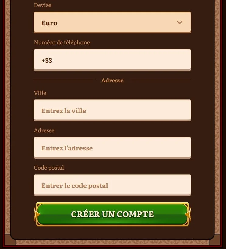 WildRobin Casino Registration