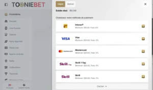 Paiement au ToonieBet