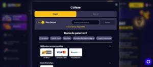 Paiement au casino Slotsgem