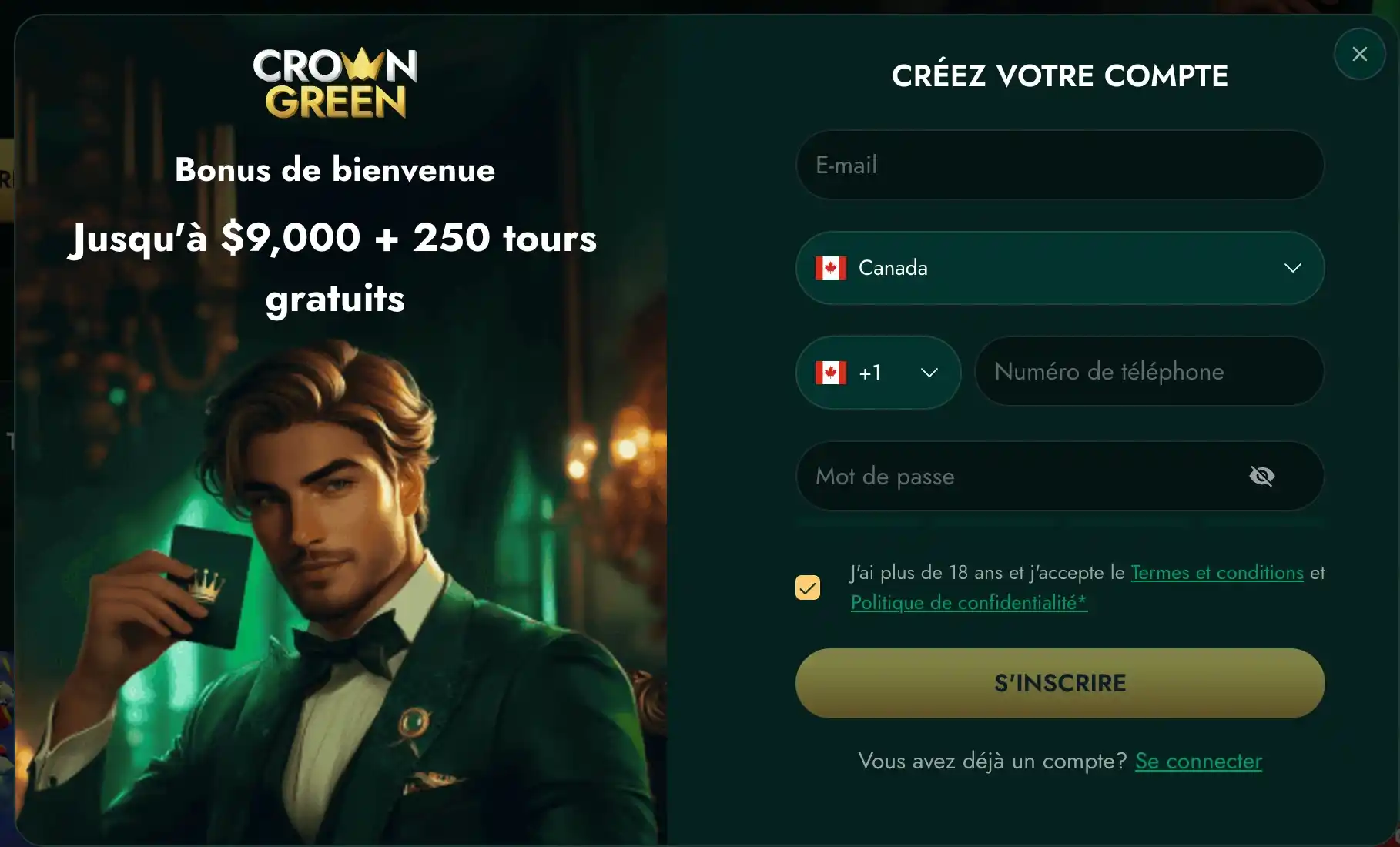 crowngreen register