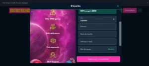 Inscription au casino Rocket Riches