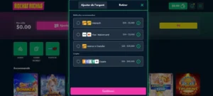 Rocket Riches Paiement