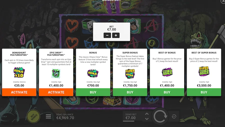 chaos crew 2 bonus buy