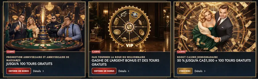 bonus tower casino