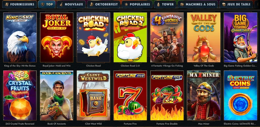 tower casino jeux